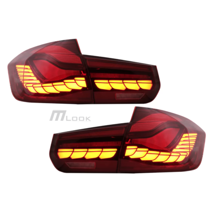 OLED GTS galiniai žibintai raudoni BMW F30/F80