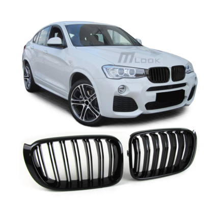 Dvigubos priekinės grotelės skirtos BMW F25/F26 LCI